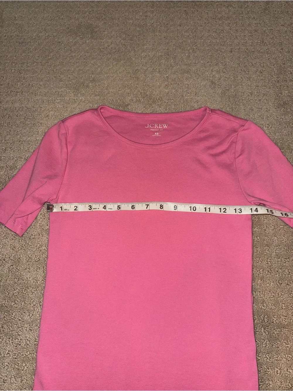 J. Crew Perfect Fit Short Sleeve T Shirt Size XS Pink